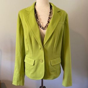 Lime Green knit jacket